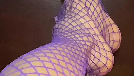 Mor file çoraplı uzun ayak parmaklı küçük ayaklı gerçekten seksi bacaklar