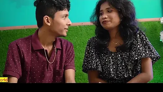18 yaşındaki üvey kız kardeş genç üvey erkek kardeşiyle sikişiyor! Desi Village Sex