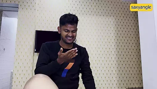 Büyük götlü Hintli hatun sert gırtlağına kadar sakso ve amcık yalama ile ev yapımı Hintçe edepsiz konuşma videosunda