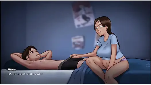 Yaz mevsimi efsanesi - oyun - rol yapma - yatak odasında ve akşam yemeği masasında Jenny seks sahneleri