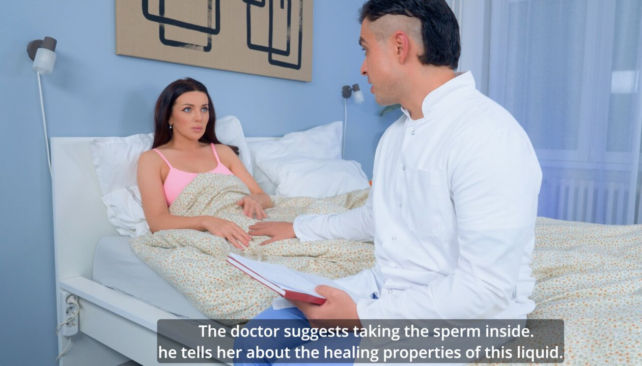 Nazik doktor itaatkar hasta becerdin