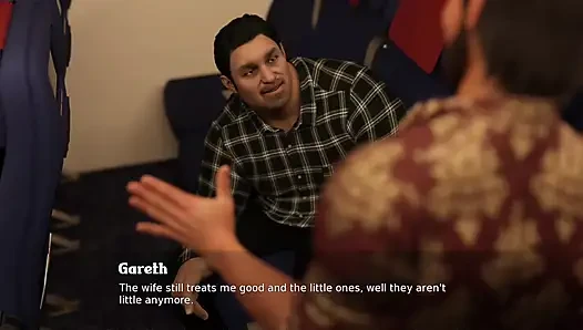 Üvey anne uçuşlu üvey babası katılırken kafeli adamla flört ediyor - yaramaz komşular - e02