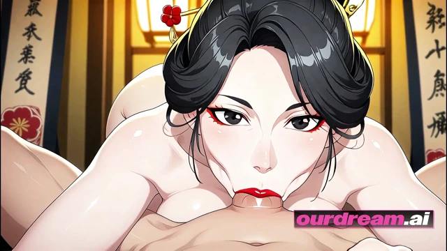 ourdream - Eski Edo Tatami Odasının İçinde: Ukiyo-e Anime Güzeli Her Yerden Alıyor