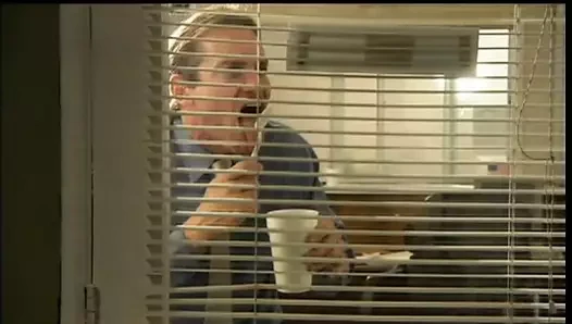 Kirli sluts gets boşalmak için akşam yemeği içinde the ofis