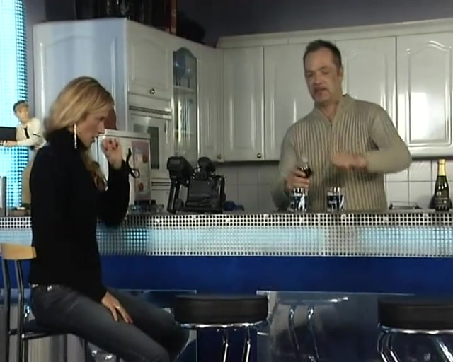 Perfect blonde German babe fucked in the bar