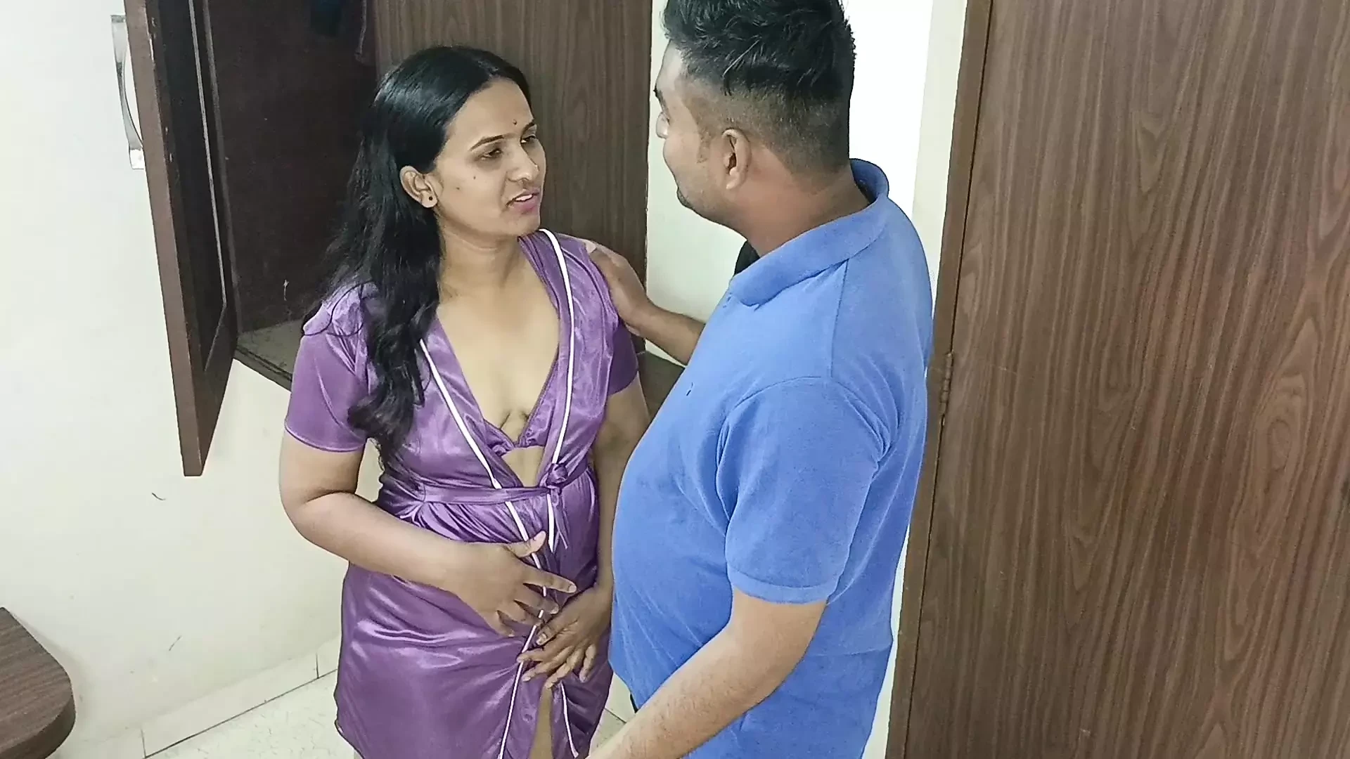 Desi indian Marathi kavita stepsister fuck with stepbrother Tatya in standing doggy position