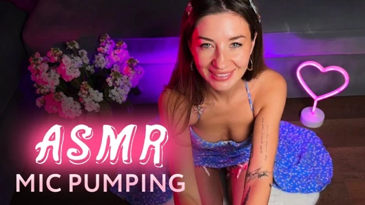 Asmr 🥰 güzel esmer Amy Haze Mic pompalıyor ve seni boşaltıyor