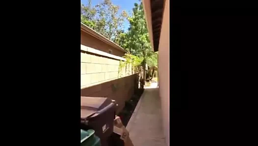 Kız arkadaşımla komşularımın arka bahçesinde riskli seks