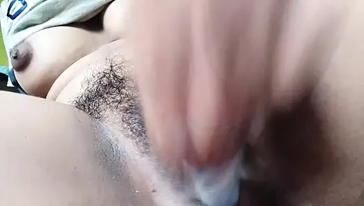 Having intense solo fun at home with a creative toy