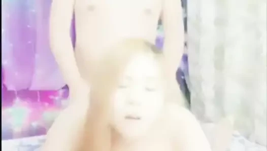 Onun çılgın kız çinli canlı ev yapımı üçlü apartmanda