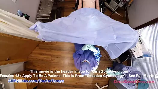Lainey, tampa ve hemşire lilith rose'dan doktorla jinekolog muayenesini bitirdi