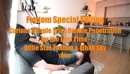 Fantom özel baskı - meraklı çift ilk kez çifte penetrasyon deniyor - Billie Star, Fantom ve Ethan Sky (bts)