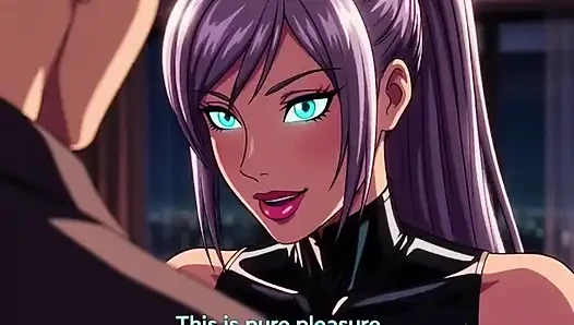 Ölümcül Cy robot suikastçı Nova lüks penthouse ateşli 3 boyutlu anime tutkusunda hedef victor'unu baştan çıkarıyor ve öğütüyor