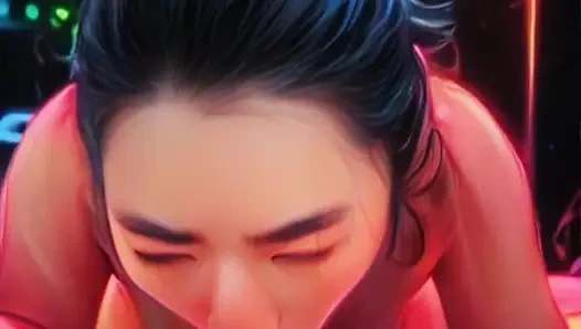 Gerçek hayattaki anime kız arkadaş büyük zenci yarağını emiyor - bakış açısı oral dölleme ile sakso