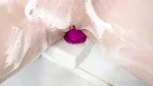 Kinky teen girl gets it in the shower