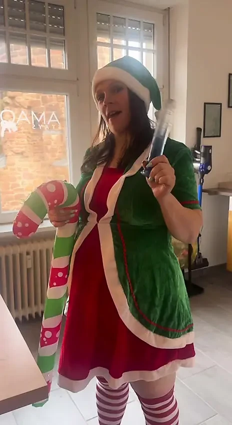 Santa Claus gives me new toys to make me