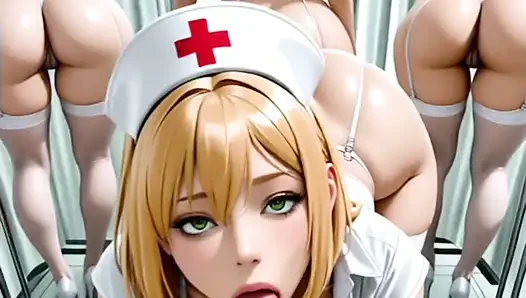 Hentai anime - hastanedeki kadınlarla