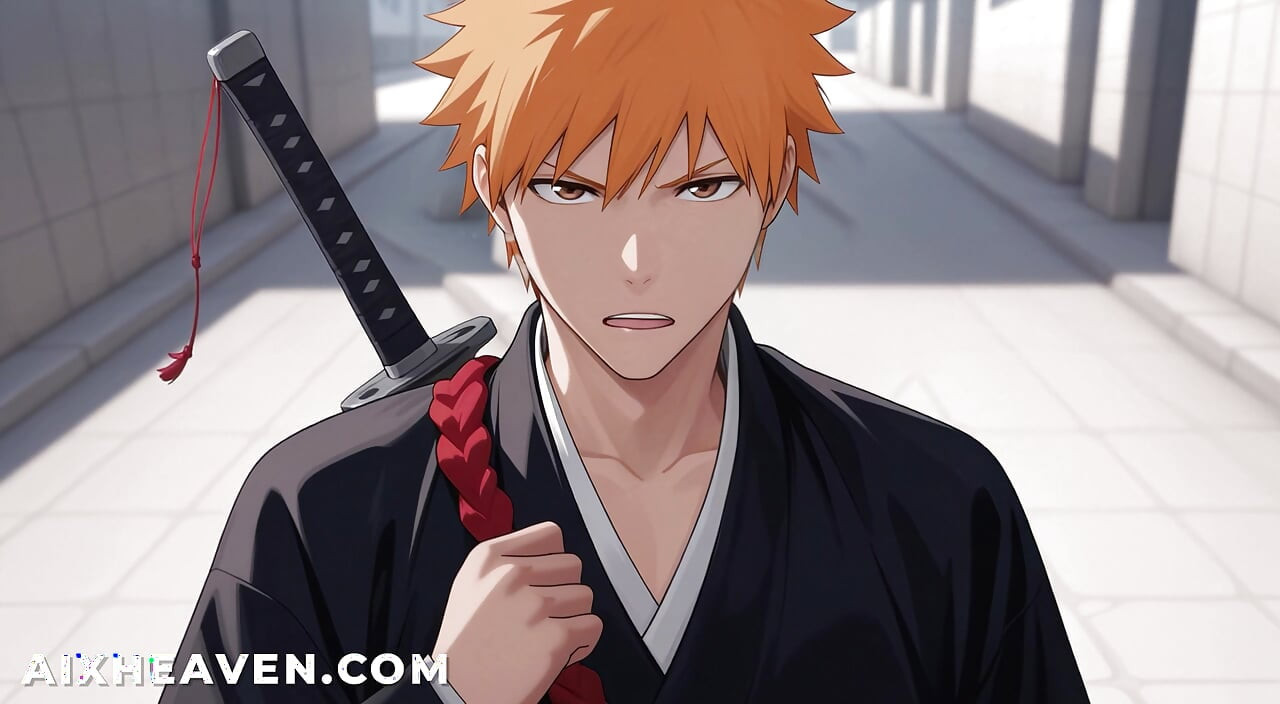 Yoruichi Soul Society'ye geldikten sonra Ichigo tarafından sikiliyor! Bleach Sansürsüz Hentai