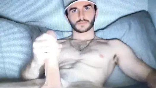 Sıcak sakallı genç asılı büyük horoz züppe kenarları onun sert çük