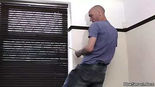 Aldatan koca sikişmeden önce şişman amını yalıyor