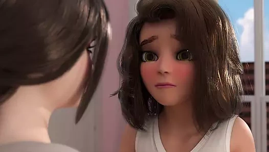 Çifte sarılıp sarılıyor 2 - Amy'nin büyük dileği bölüm 5 - çift yarak futanari ve kız arkadaşı!