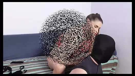 Prenses gülen chokes köle maskjoe