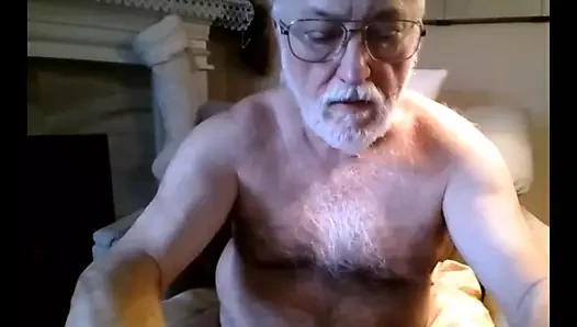 grandpa stroke on webcam