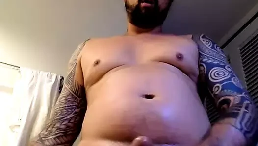 Tombul mürekkepli str8 adam kamerada hızlı boşalan #13