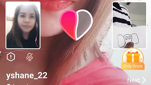 Dick web kamerası üzerinde kızın tepkisi