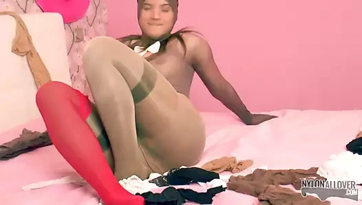 Evelina sevgilim the encased dik naylon tavşan