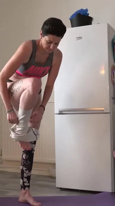 Memorable moment from "AuntJudys - Working Out with Petite Amateur MILF Scarlet"