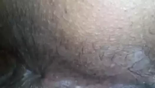 Linguinha no Cuzinho da Negra ate se assustou hummm