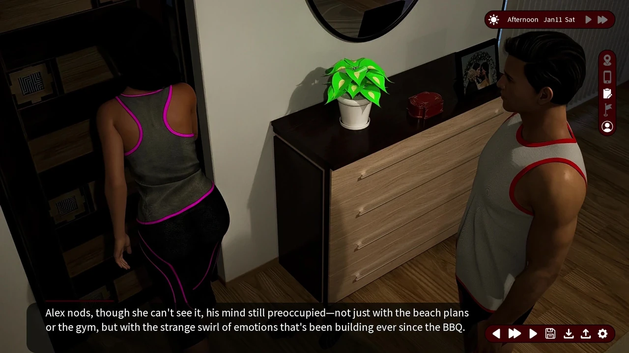 Whispers of Desire – V0.2 – Alex showerd with Sarah and fucked her in doggy style – Demo