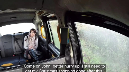 Sahte taksi İngiliz bebek sahara knite verir harika derin boğaz