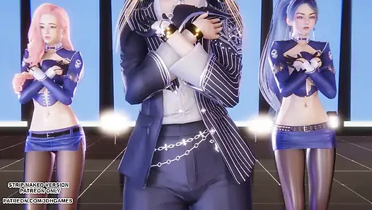 mmd iki kez - konuşan ahri seraphine kaisa seksi kpop dans league of legends hentai sansürsüz 4k 60 fps