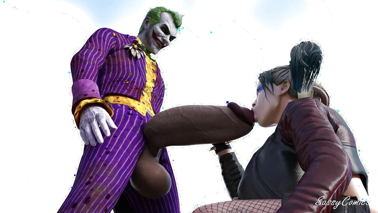 Joker Harley Quinn'i sikiyor - büyük yaraklı anal - sassycomics
