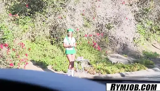 Rymjob - liza rowe havuz kenarında götünü yalıyor