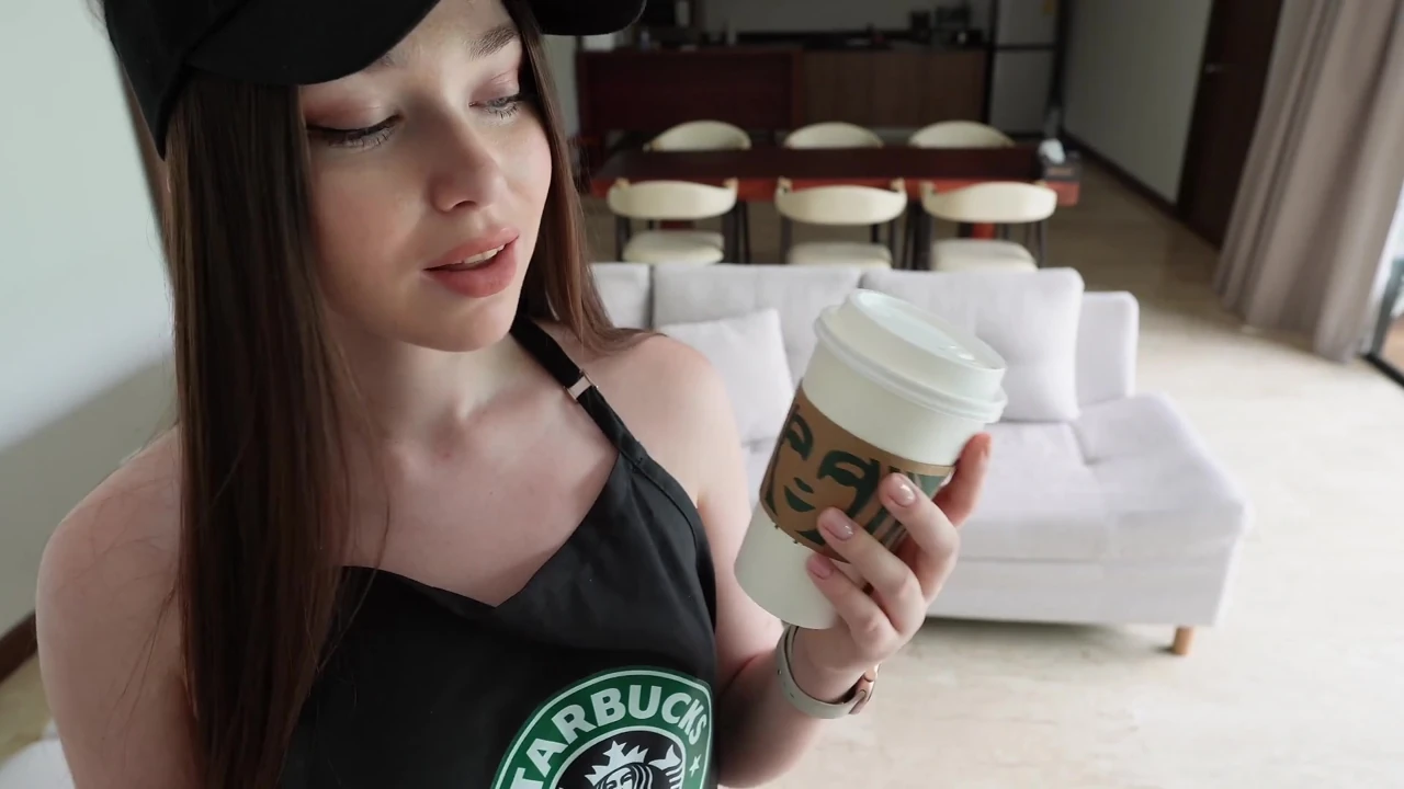 A Waitress Comes Home After Work and Fucks Herself Hard in the Ass with a Big Dildo