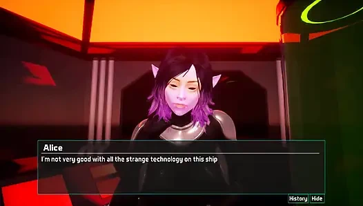 Last hope: alien girl, extreme deepthroat and cum swallow 16