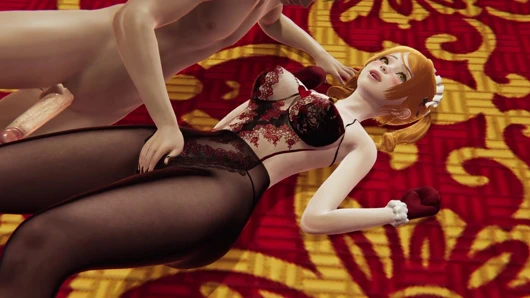 Tatil tavşanı hentai: külotlu çoraplı ateşli Noel kostüm oyunu, g-spot stimülasyon, parmaklama ve çift delikli vibratörler mutlu fışkırtma