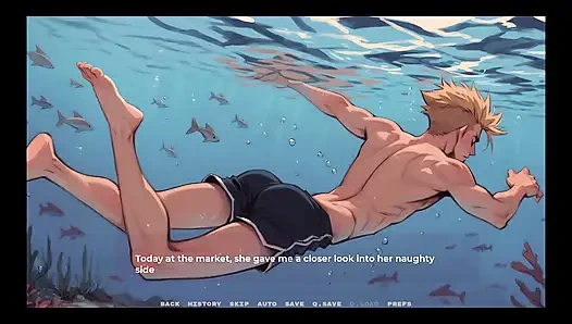 My New Girlfriend Taboo Hentai Game Ep.25 Tiny Bikini for Huge Step Sis Ass!