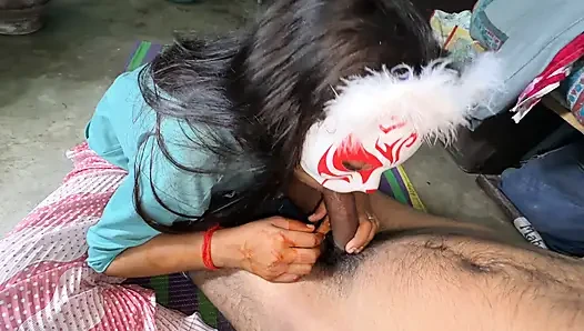Sister's friend came to meet her sister She was alone in the room, first she sucked her thick cock and then had tight pussy sex Part 2 Hindi audio, xxx, porn, mms