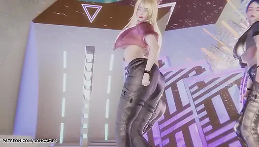 Kard - silah sesi ahri, kaisa ve evelynn seksi striptiz