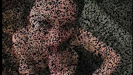 güzel Asya yüz iğne yapmak üzerinde ve göt mumlu