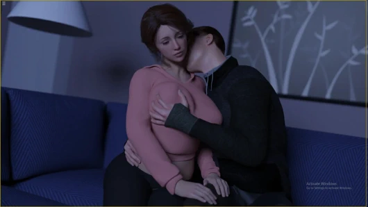 Horny Stepmom Touching My Cock While Watching Tv