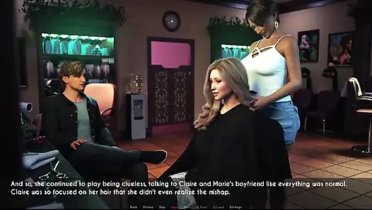 Awam Sophia saç kurutma makinesinde göğüslerini gösterdi.