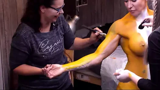 Lex ütopya vücut boyası vücut geliştirmeci