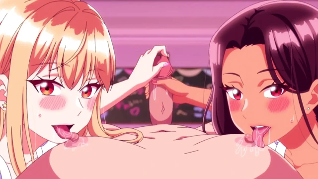 İki ateşli üniversiteli kız çılgın bir üçlü sekste aynı yarağı paylaşıyor - hentai