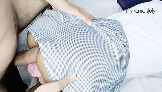 Little Thai Schoolgirl: Daddy, a man came into the room!