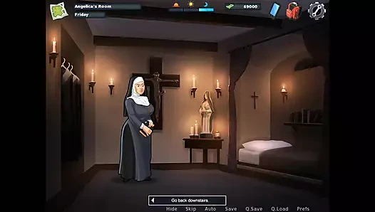 Bayanı rahibenin önünde kilisede sikiyorum